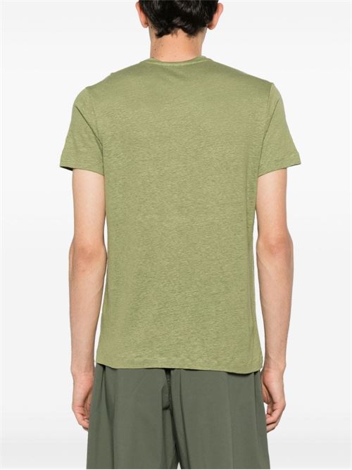 t-shirt uomo lino MAJESTIC FILATURES | M011HTS154155